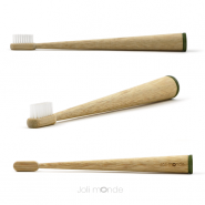 Brosse à dents bambou - CONICOLOR - Kaki