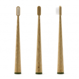 Brosse à dents bambou - CONICOLOR - Kaki