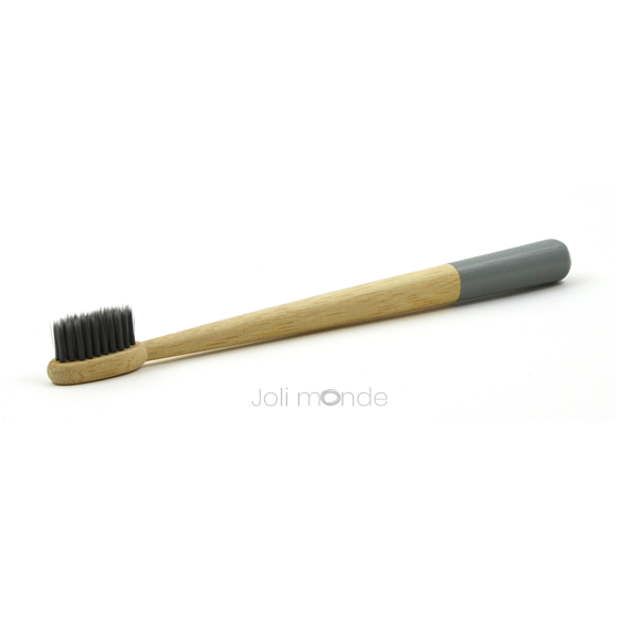 Brosse à dents bambou - RONDOCOLOR - Gris Gris