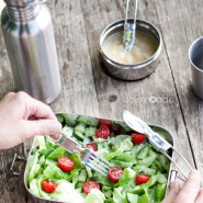 C'est dans la poche - 3 couverts pliables & leur pochette coton Bio