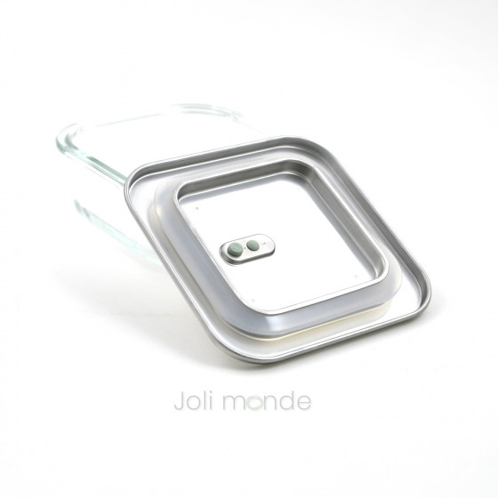 Contenant De verre & d'inox 520ml - Joli Monde