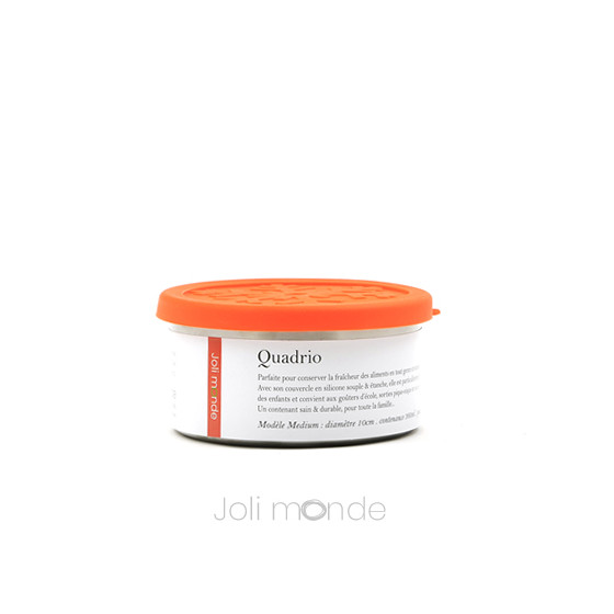 Ensemble 4 boites inox & silicone Quadrio