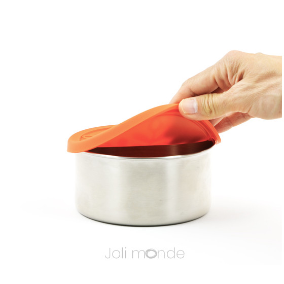 Ensemble 4 boites inox & silicone Quadrio