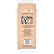 Ensemble 4 pailles inox - Courtes & courbes