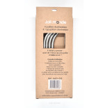 Ensemble 4 pailles inox - Courtes & courbes