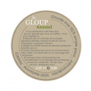 Gourde 100% inox 600 ml - La GLOUP