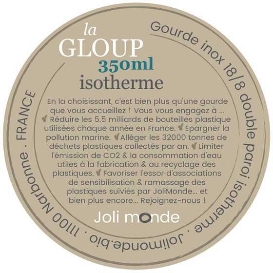 Gourde inox 350 ml - La GLOUP isotherme