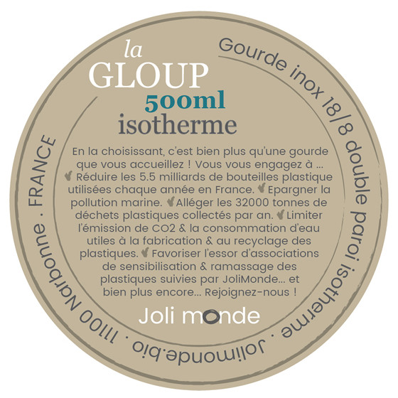 Gourde inox 500 ml - La GLOUP isotherme