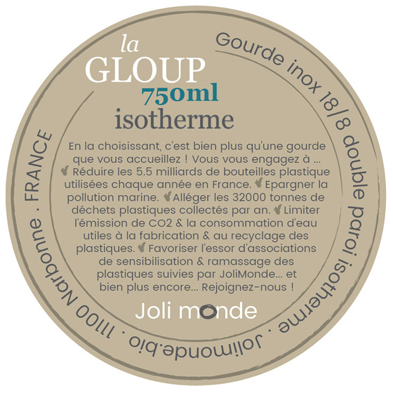 Gourde inox 750 ml - La GLOUP isotherme