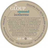 Gourde inox 1000 ml - La GLOUP isotherme