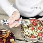 In Steel, couverts 2-en-1 inox