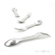 In Steel, couverts 2-en-1 inox