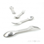 In Steel, couverts 2-en-1 inox