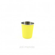 Lot de 4 P'tites timbales inox 180ml - COLOR