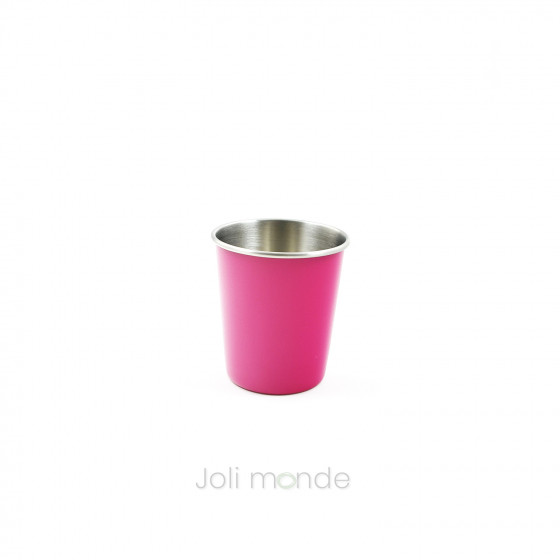 Lot de 4 P'tites timbales inox 180ml - COLOR