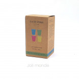 Lot de 4 P'tites timbales inox 180ml - COLOR