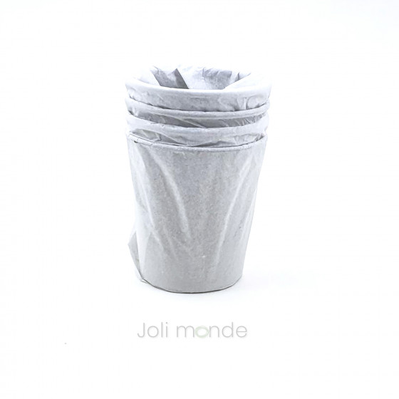 Lot de 4 P'tites timbales inox 180ml - COLOR