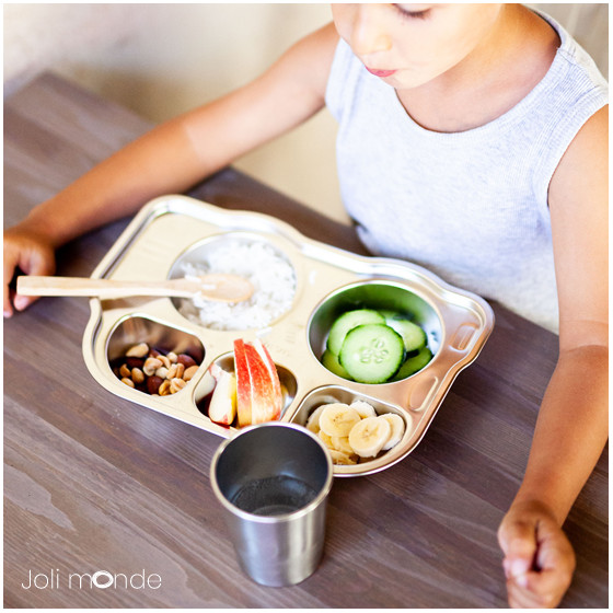 P'tit Bus - Plateau repas 5 compartiments Kids