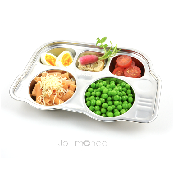 P'tit Bus - Plateau repas 5 compartiments Kids
