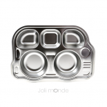 P'tit Bus - Plateau repas 5 compartiments Kids