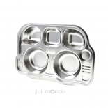 P'tit Bus - Plateau repas 5 compartiments Kids