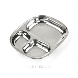 Plateau inox 3 parts