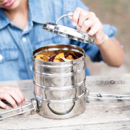 Tiffin rond 4 étages