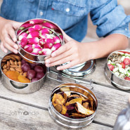 Tiffin rond 4 étages