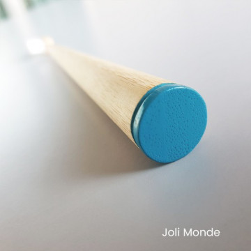 Brosse à dents bambou - CONICOLOR - Bleu canard 2