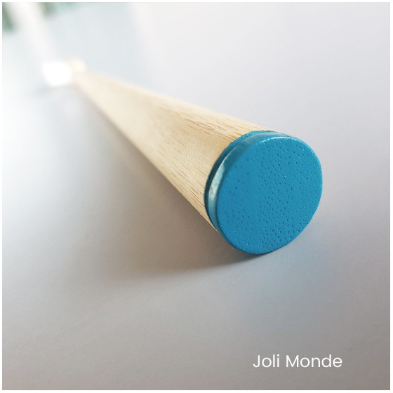 Brosse à dents bambou - CONICOLOR - Bleu canard
