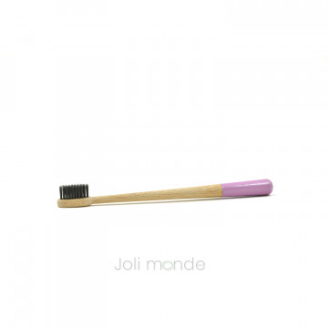 Brosse à dents bambou - RONDOCOLOR - Rose sauvage 2
