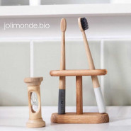 Brosse à dents bambou - RONDOCOLOR - Rose sauvage