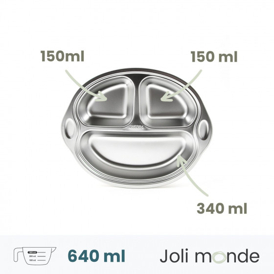 COCO le singe - Plateau repas 3 compartiments Kids - JOLI MONDE