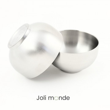 Bol inox double paroi 300 ml diamètre 12.5 cm 2