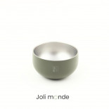 Bol inox double paroi 300 ml diamètre 12.5 cm