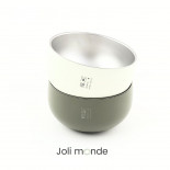 Bol inox coloré double paroi 400 ml LICHEN . diamètre 13 cm