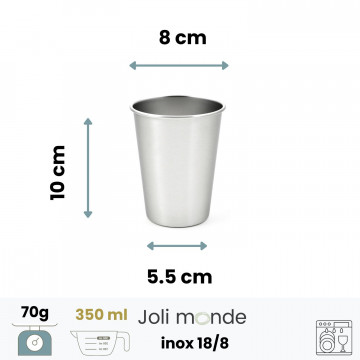 La Timbale inox 350 ml - Coeur - JOLI MONDE