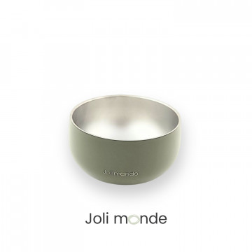 Bol inox coloré double paroi 400 ml LICHEN . diamètre 13 cm