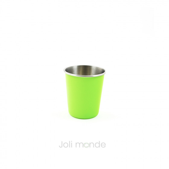 Timbale 180 ml inox couleur au choix . JOLI MONDE