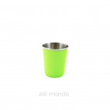 Timbale 180 ml inox couleur au choix . JOLI MONDE