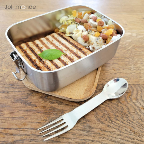Boite La Bento bambou inox . 1000 ml - JOLI MONDE