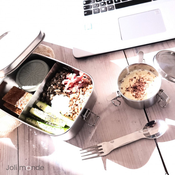 Couverts 2-en-1 inox - In Steel - JOLI MONDE