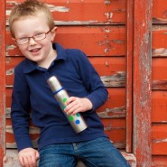 Biberon inox Isotherme Goulot Etroit 270 ml - POIS BLEUS - ORGANIC KIDZ