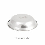 Assiette inox - La P'tite - JOLI MONDE