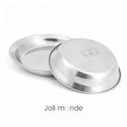 Assiette inox - La P'tite - JOLI MONDE