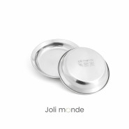 Assiette inox - La P'tite - JOLI MONDE