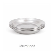 Assiette inox - La P'tite - JOLI MONDE