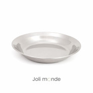 Assiette inox - La P'tite - JOLI MONDE