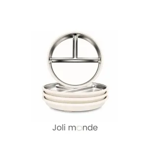 Assiette inox à ventouse Joli Monde | Sans BPA