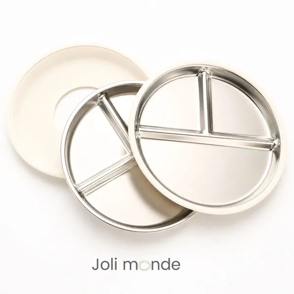 Assiette inox à ventouse Joli Monde | Sans BPA